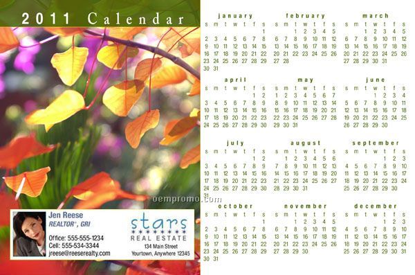 2010 Calendar Postcards - Jumbo Size (8-1/2" X 5-1/2")