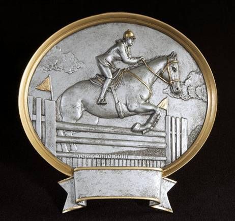 Equestrian, Female Oval Legend Plates - 8"
