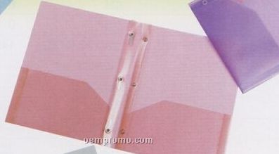 Frosted Grape Purple 2 Pocket Folder With Prongs