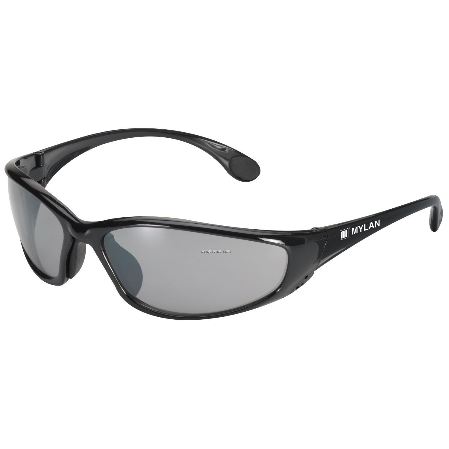 Sport Wraps Sprint Matte Black Wrap Style Sunglasses W/ Smoke Lens