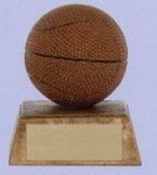 Basketball Sport Sculpture Award W/ Gold Base (4")