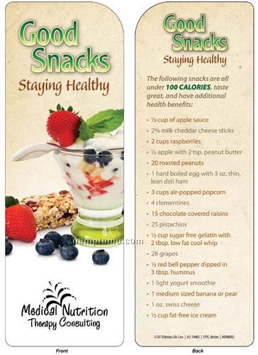 Bookmark - Good Snacks / Staying Healthy