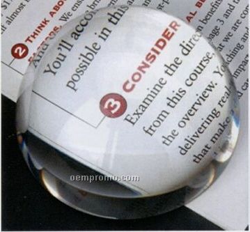Crystal Dome Magnifier Paperweight