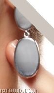 Skagen Fia Link Earrings W/ Silver Ovals