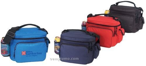 Cooler W/ Bottle Holder & Cell Phone Pouch