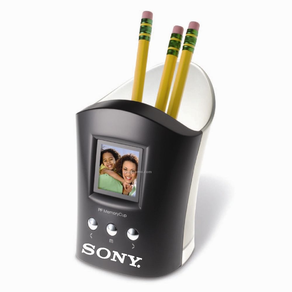 Digital Photo Frame & Pencil Cup