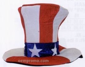 Giant Velvet Uncle Sam Top Hat