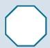 Stock Hexagon Adhesive Medium Decal (4"X4")