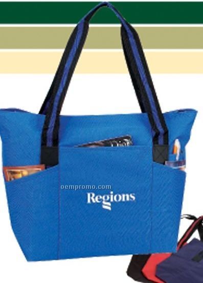 Zippered Tote Bag W/ Briefcase