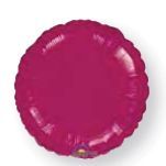18" Burgundy Solid Rounds Balloon