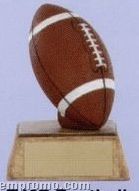 Football Sport Sculpture Award W/ Gold Base (4")