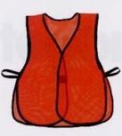 General All Purpose Solid Orange Vest (One Size Fits All)