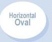 Horizontal Oval Stock Shape Memo Board