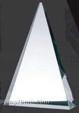 Medium Optical Crystal Triangular Tower Award