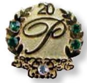 Sandblast Plated Lapel Pin With Soft Enamel Color Fill (5/8