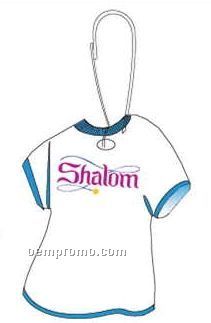 Shalom T-shirt Zipper Pull