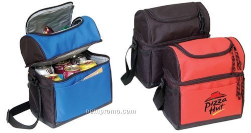 Cooler Lunch Bag W/ Leather Like Bottom