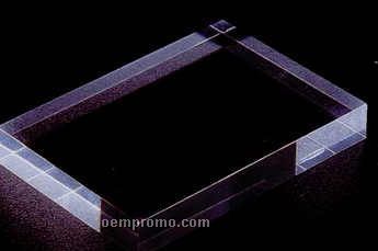Black Flat Acrylic Specialty Base (3/8"X2"X2")