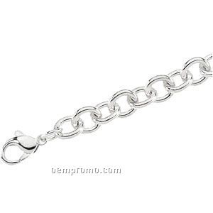 Ladies' 8-1/2" Sterling Silver 10mm Bracelet