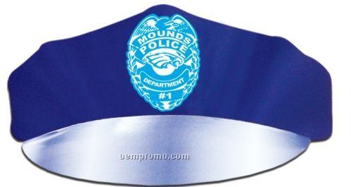 Police Poster Board Hat W/ Elastic Band