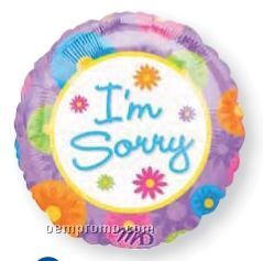 18" I'm Sorry Flowers Balloon