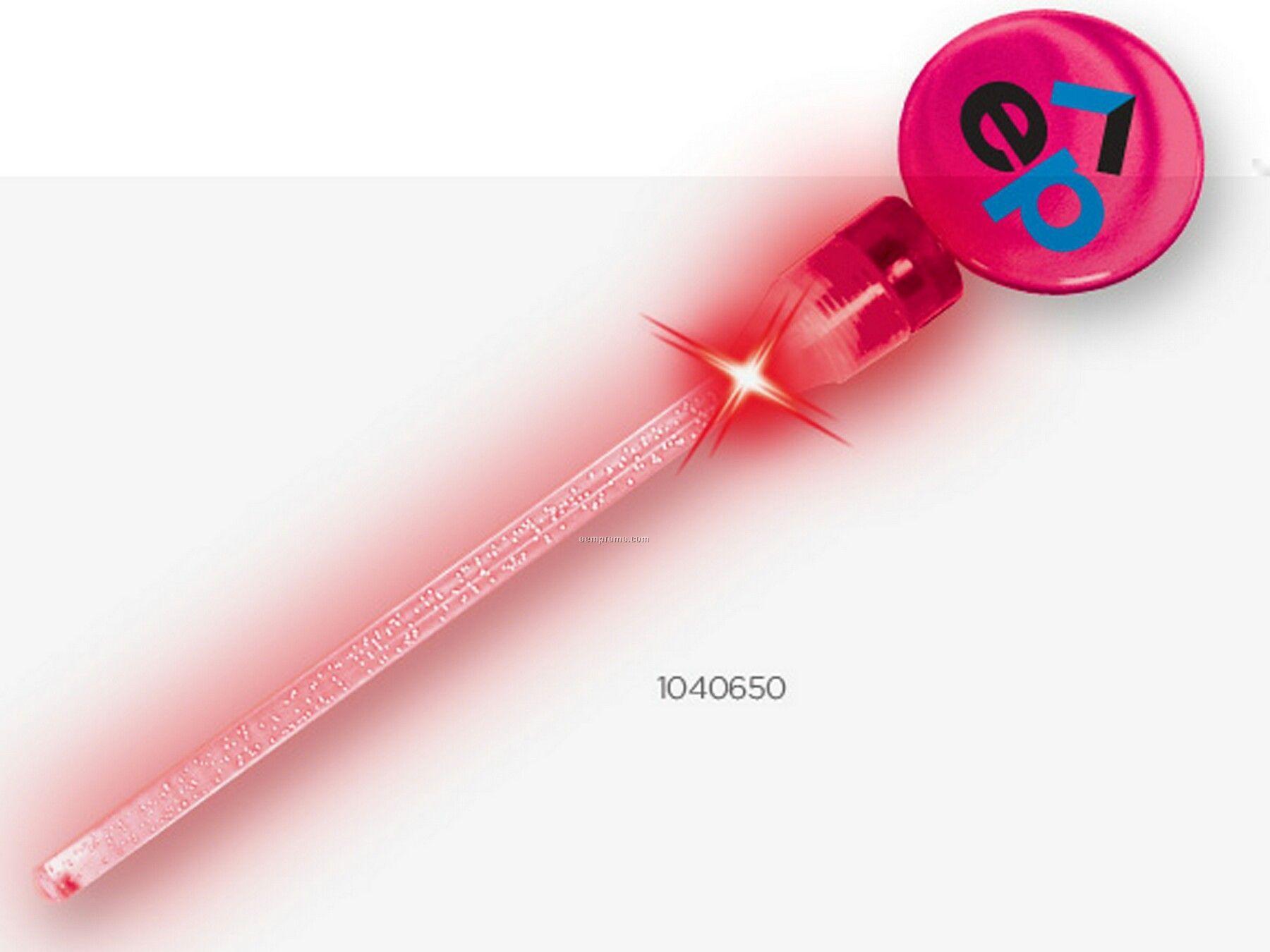 Light Up Stirrer - Pink / Red LED