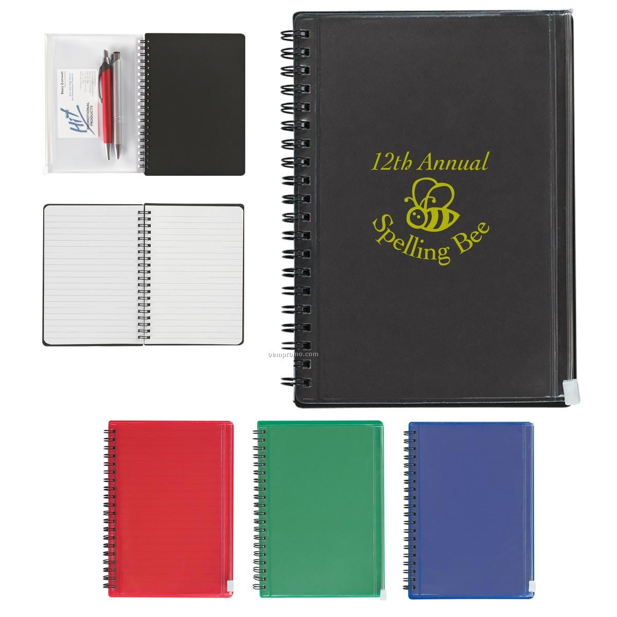 Spiral Notebook With Pouch