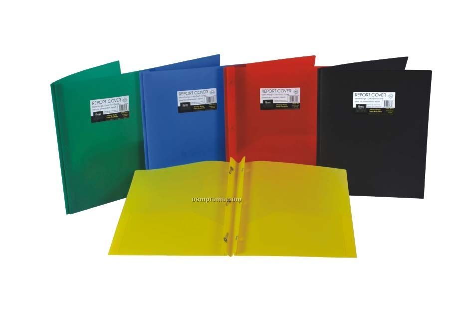 Yellow 3-metal Prong 2 Pocket Premium Opaque Folder