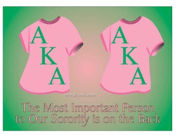 Alpha Kappa Alpha Sorority T-shirt Rectangle Hand Mirror (2 1/2"X3 1/2")