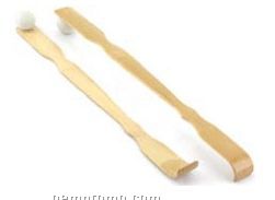 Bamboo Back Scratcher With Percussive Roller Massager