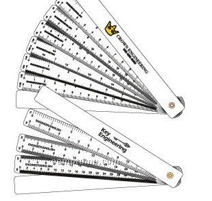 Fan Scale Ruler - 5 Blades