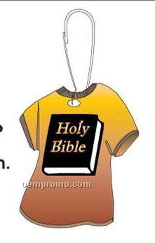 Holy Bible T-shirt Zipper Pull