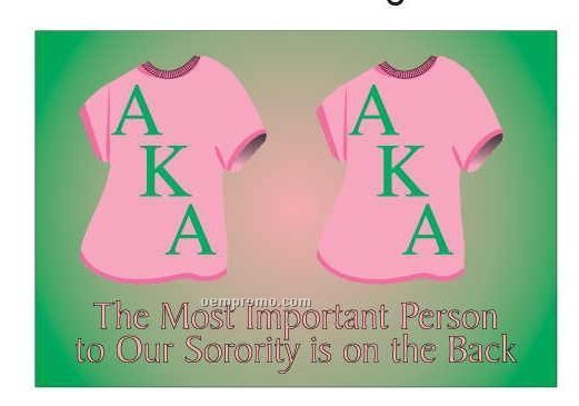 Alpha Kappa Alpha Sorority T-shirt Rectangle Hand Mirror (2"X3")