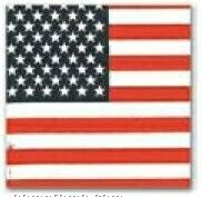 American Flag Stock Design Poly/ Cotton Bandanna (Unimprinted)