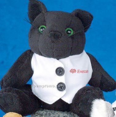 Gb Brite Plush Beanie Stuffed Black Bear