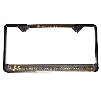 License Plate Frame With Textured Bottom Edge