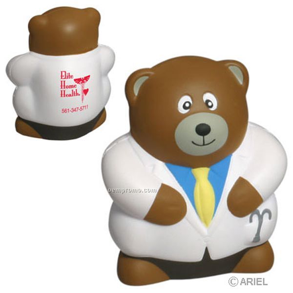 Physician Bear Squeeze Toy