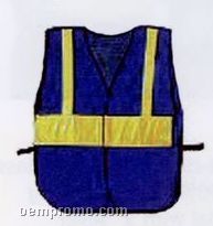Signage Vests In Orange Or Blue With 4" Panel (One Size Fits Most)