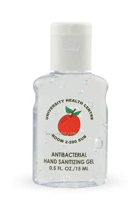 0.5 Oz. Antibacterial Gel Hand Sanitizer Bottle (Alcohol)