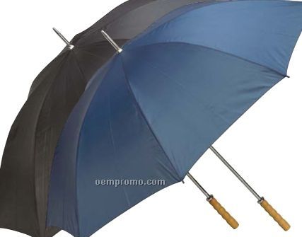 All-weather Black 60" Polyester Umbrella