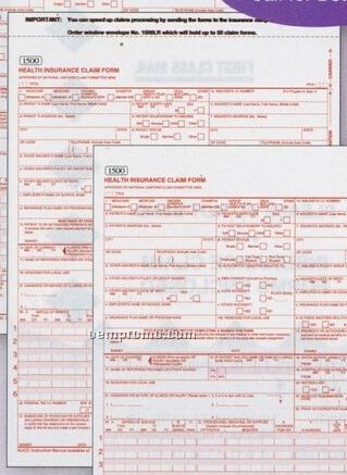 Cms 1500 Personalized Claim Form - Laser Pad (1 Part)