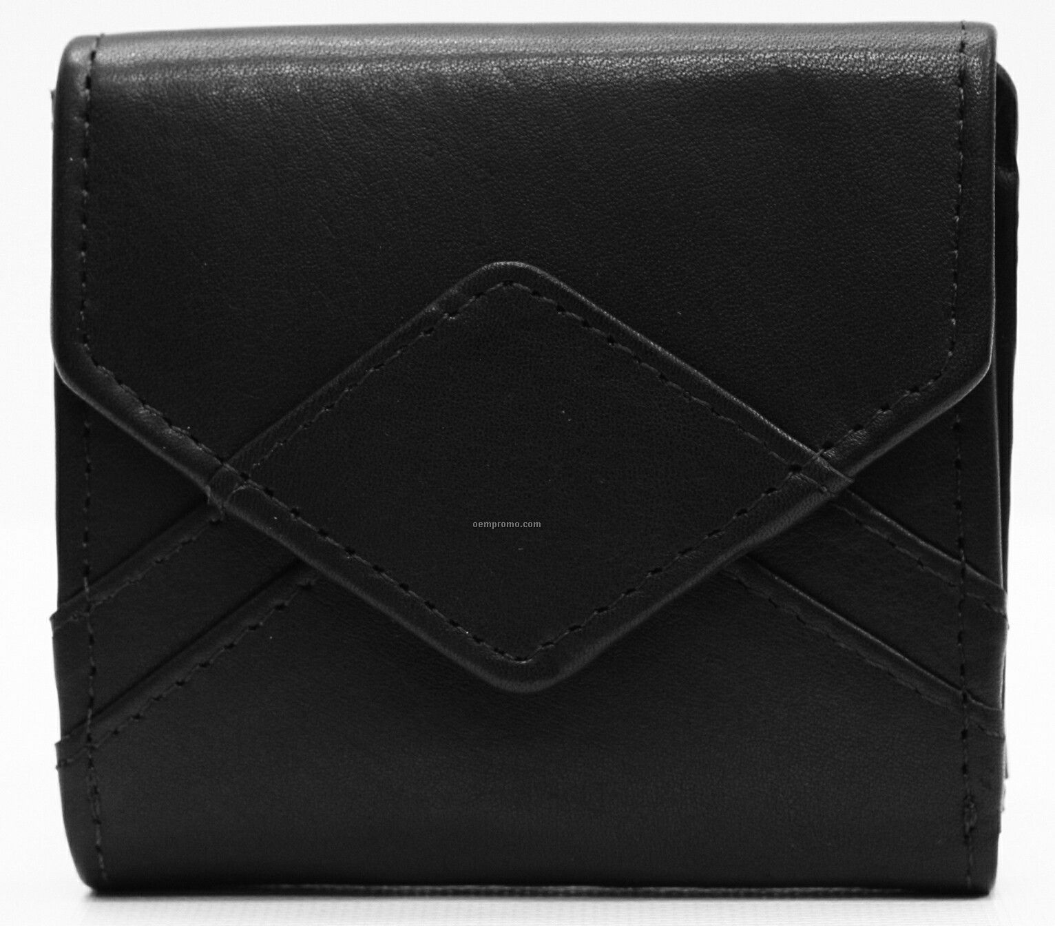 Ladies' Black Cowhide 4" Wallet