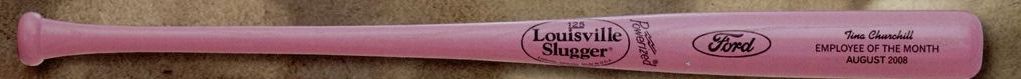 Louisville Slugger Full-size Corporate Wood Bat (Pink/ Black Imprint)