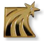 Sandblast Plated Lapel Pin With Soft Enamel Color Fill (1 3/8")