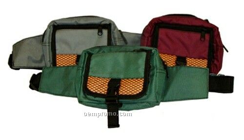 Fanny Pack W/ Front Flap Locking Strap Closure (12