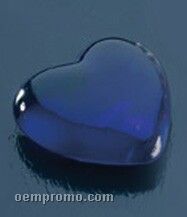 Blue Heart Paperweight