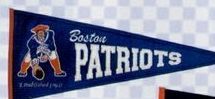 Boston Patriots Cooperstown Collection & Nfl Throwback Pennant