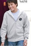 Heathers Hanes Youth Comfortblend Full Zip Hooded Sweatshirt