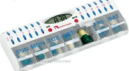 Multi Alarm Pill Box Timer With Lcd Clock