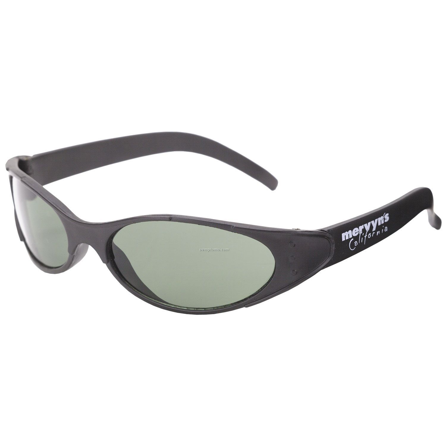 Turbo Wrap Matte Black Frame Sunglasses W/ Neutral Lens
